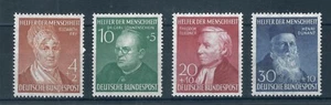 Deutschland 1952 Humanitärer Hilfsfonds kompletter Briefmarkensatz. postfrisch. Sg 1082-1085 - Bild 1 von 2