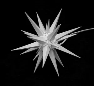 Moravian Christmas Advent Lighted Star Plug In White - Bild 1 von 12