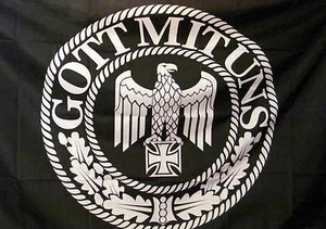 Fahne Flagge GOTT MIT UNS Koppelschloss Wehrmacht - Bild 1 von 1