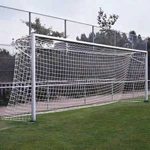 Fußballtornetz Tornetz Fußballnetz 7,5 x 2,5 m, 1,00 / 2,00 m, PP 4 mm, Weiß - Bild 1 von 5