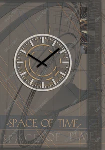 3714 Dixtime Designer Wanduhr, Wanduhren, Moderne Bürouhr  - Bild 1 von 15