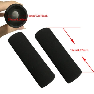 1 Pair Motorcycle Handlebar Grip Covers Protector Anti Vibration Anti-slip Foam  - Image 1 of 4