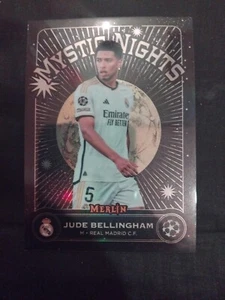 TOPPS UEFA Merlin Chrome JUDE BELLINGHAM 2023/24 Mystic Nights Card MN-1 - Picture 1 of 6
