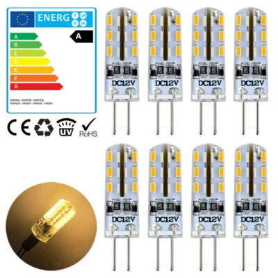 10x G4 LED COB DC 12V Birne 3W Lampe Warmweiß Leuchtmittel Glühbirne Stiftsockel - Bild 1 von 4
