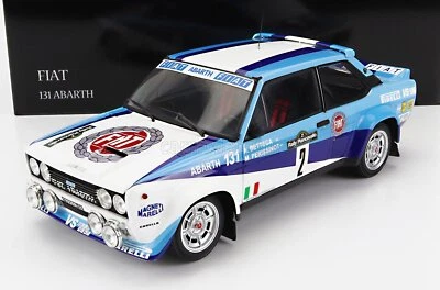MODELLINO AUTO STATICO FIAT 131 ABARTH #2 BETTEGA RALLY PIANCAVALLO 1981 1/18 - Immagine 1 di 4
