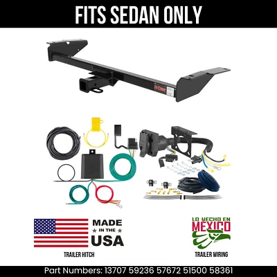 Enganche de remolque Mercury Grand Marquis 98-09 con cableado de 7 pines apto para sedán Curt 4 k Foto 1 de 4