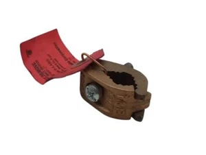 Lot of (3) Thomas & Betts 3846 Copper Ground Clamp #4/#6 Bare Copper 1/2-1" Rod - Picture 1 of 2