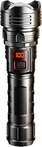 Flashlight Rechargeable High Lumens Super Bright Zoomable Adjustable Brightness - Picture 1 of 16