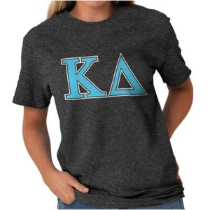 Kappa Delta Sorority College Greek Letters Womens Graphic Crewneck T Shirt Tee - Picture 1 of 12