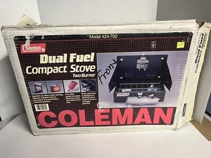 Vintage 1995 Coleman stove unleaded gasoline or Coleman fuel Model #424-700  - Picture 1 of 13