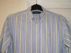 Shirt "Ralph Lauren" Blue White Yellow Mix Colour Size: 12 Years - Picture 1 of 5