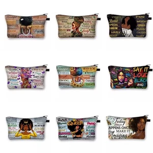 Cosmetic Makeup Travel Tote Organiser Storage Zip Bags - Inspirational - Picture 1 of 16