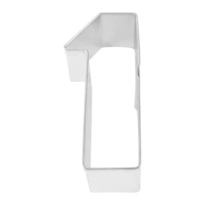 Number 1 Cookie Cutter 3'' Metal Kids Name Sandwich Birthday Party Treats - Picture 1 of 7