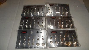 12 PACKAGES OF 9 SETS OF STUD EARRINGS COSTUME JEWELRY FREE SHIPPING - Picture 1 of 4