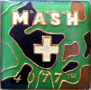 (2) MASH 4077th Hat / Lapel Pins (NEW) 100% to VFW National Home for Children - Picture 1 of 1