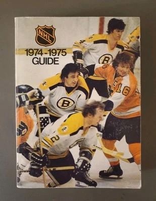 VINTAGE HOCKEY NHL 1974-75 MEDIA GUIDE BOBBY ORR CLARKE - Image 1 of 3