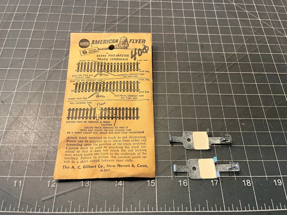 American Flyer Trains 26344 Pikemaster Track Terminals S Gauge