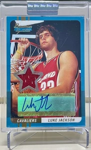 2004-05 Bowman Signature Luke Jackson Encased Auto Jersey Rookie #76 #'d 92/169 - Bild 1 von 2