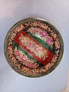 Vintage Andrea von Sadek 10" große dekorative Schale chinesische Blumen rosa - Bild 1 von 8