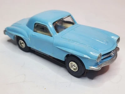 Винтажный Faller Mercedes Benz 190 SL синий TJET трассовый автомобиль HO масштаб (новый без коробки) - Изображение 1 из 4