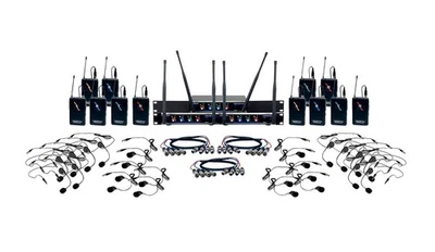 VocoPro Digital-Play-12 12 Channel UHF Wireless Headset And Lapel Mic - Image 1 of 4