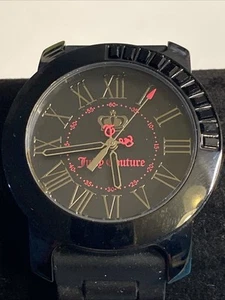Juicy By Juicy Couture Women's Watch Quartz Black Dial Silicon Band New Battery - Picture 1 of 11