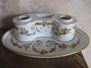 Encrier en porcelaine de Sèvres 18ème siècle signé - Imagen 1 de 18