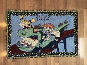 The Rugrats Movie Fleece Throw Blanket 36 x 52 Nickelodeon Promo 1998 Vintage - Picture 1 of 2
