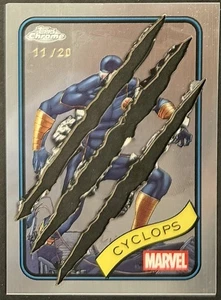Cyclops Topps 2025 cromo Marvel Wolverine garra Adamantium 11/20 SSP - Imagen 1 de 2