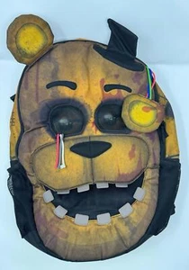 Five Nights at Freddys Large 3D School Backpack  Fazbear. 2016 Cawthon Gamestop - Picture 1 of 6