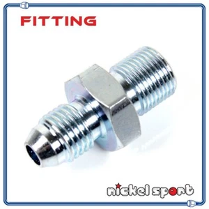 M12 12mm x 1.5 to 4AN AN4 Straight Fitting Adapter - Picture 1 of 1