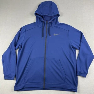 Nike Hoodie Herren 2xl Dri Fit Full Zip Royalblau Training Performance CJ4317-492 - Bild 1 von 7