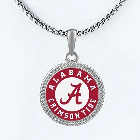 Alabama Crimson Tide Mens Womens 20" Lnk Chain Pendant Necklace w Gift Pkg D22 Cover