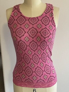 Small Pink Anchor Blue Tank Top - Good Condition - Picture 1 of 7