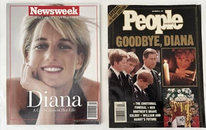 1997 PRINCESS DIANA Lot of 2 Newsweek Magazine/People Magazine - Picture 1 of 3