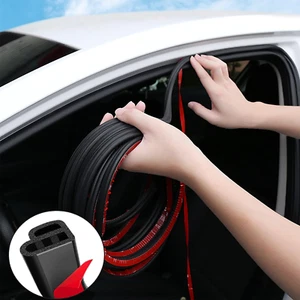 Car Door Seal Strip Double Layer L Shape Rubber Seal Strip Self Adhesive Auto Do - Picture 1 of 6