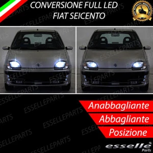 CONVERSIONE FARI A LED FIAT 600 SEICENTO 6000K LED CANBUS XENON ALTA LUMINOSITA' - Foto 1 di 6