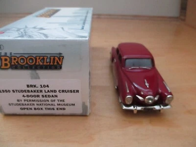 Brooklin; BRK104 1950 Studebaker Land Cruiser sedán; rojo oscuro; 1/43; como nuevo y casi nuevo Foto 1 de 4