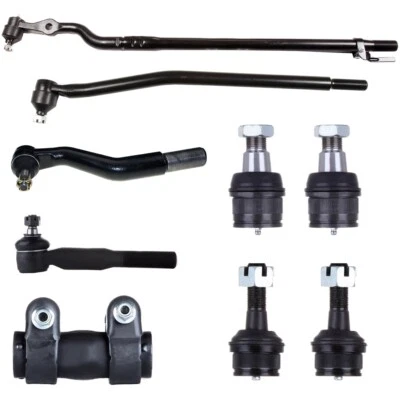 9pcs Front Tie Rod End Ball Join Suspension For 1999 Ford F-250 F-350 Super Duty - Изображение 1 из 4