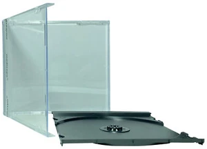 10.4mm Standard Black 1 Disc CD Jewel Case (Unassembled) Lot - Afbeelding 1 van 1