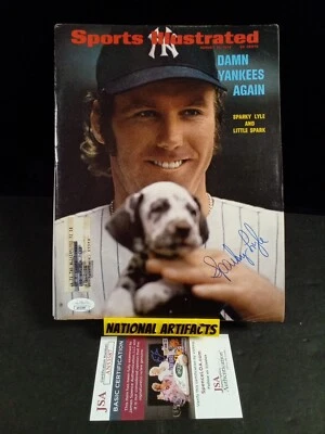 Sparky Lyle New York Yankees Signed Magazine Sports Illustrated 1972 JSA -1 # - Image 1 of 4
