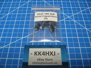 SC - Serie GHA - Condensadores Electrolíticos Axiales - 160v 22uF - 5 Piezas - Imagen 1 de 4