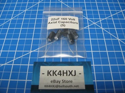 MISC CHINESE SC - GHA Series - Axial Electrolytic Capacitors - 160v 22uF - 5 Pieces