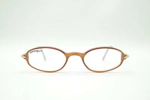 Alpina SF 413 A4 0025 Brown Gold Oval Glasses Frame Eyeglasses New - Picture 1 of 6