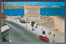 Postcard Malta. Sliema,showing one of the 14 towers,resort area c1960