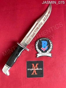 Cuchillo Buck 120 real firmado Jasmin Savoy Brown Scream Ghostface Mindy Beckett - Imagen 1 de 4