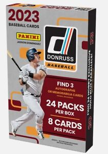 2023 Panini Donruss Baseball Factory Sealed Hobby Box 3 Hits/Box