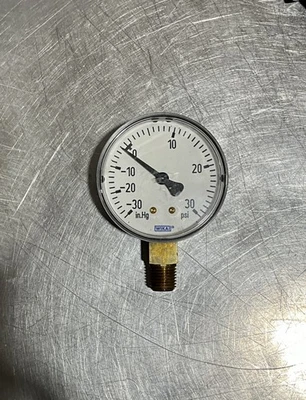 Wika  Pressure Gauge 2-1/2in -30-30 psi 1/4in - Image 1 of 2