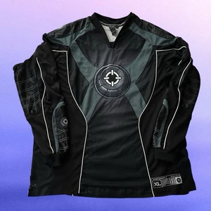 Old School Smart Parts Black Grey Paintball Jersey X-Large XL Lightly Padded - Picture 1 of 4