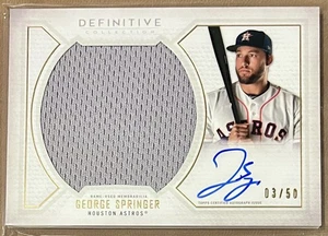 2019 Topps Definitive Collection - Base Autograph Relic Collection George... - Picture 1 of 2